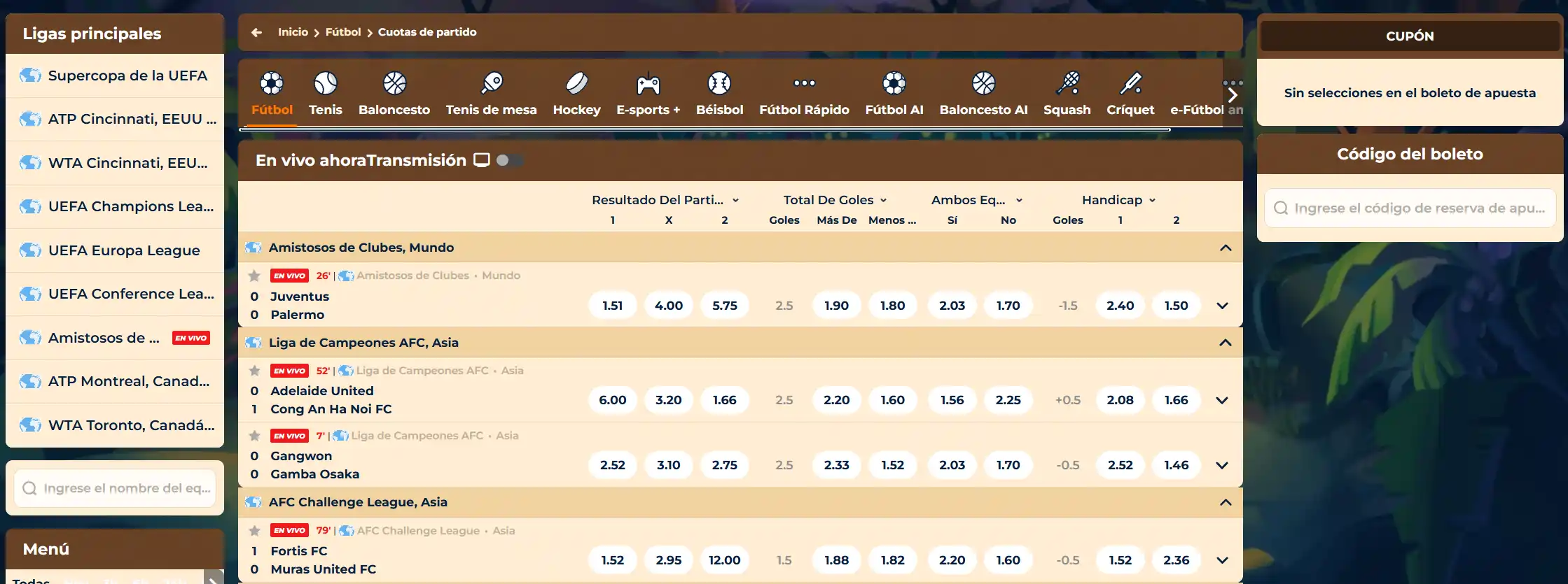 Wazamba Casino apuestas deportivas en vivo con cuotas