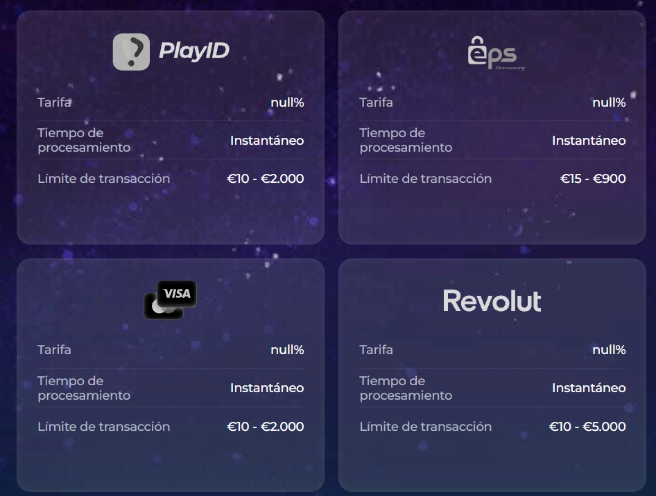 Wazamba Casino métodos de depósito con límites de transacción